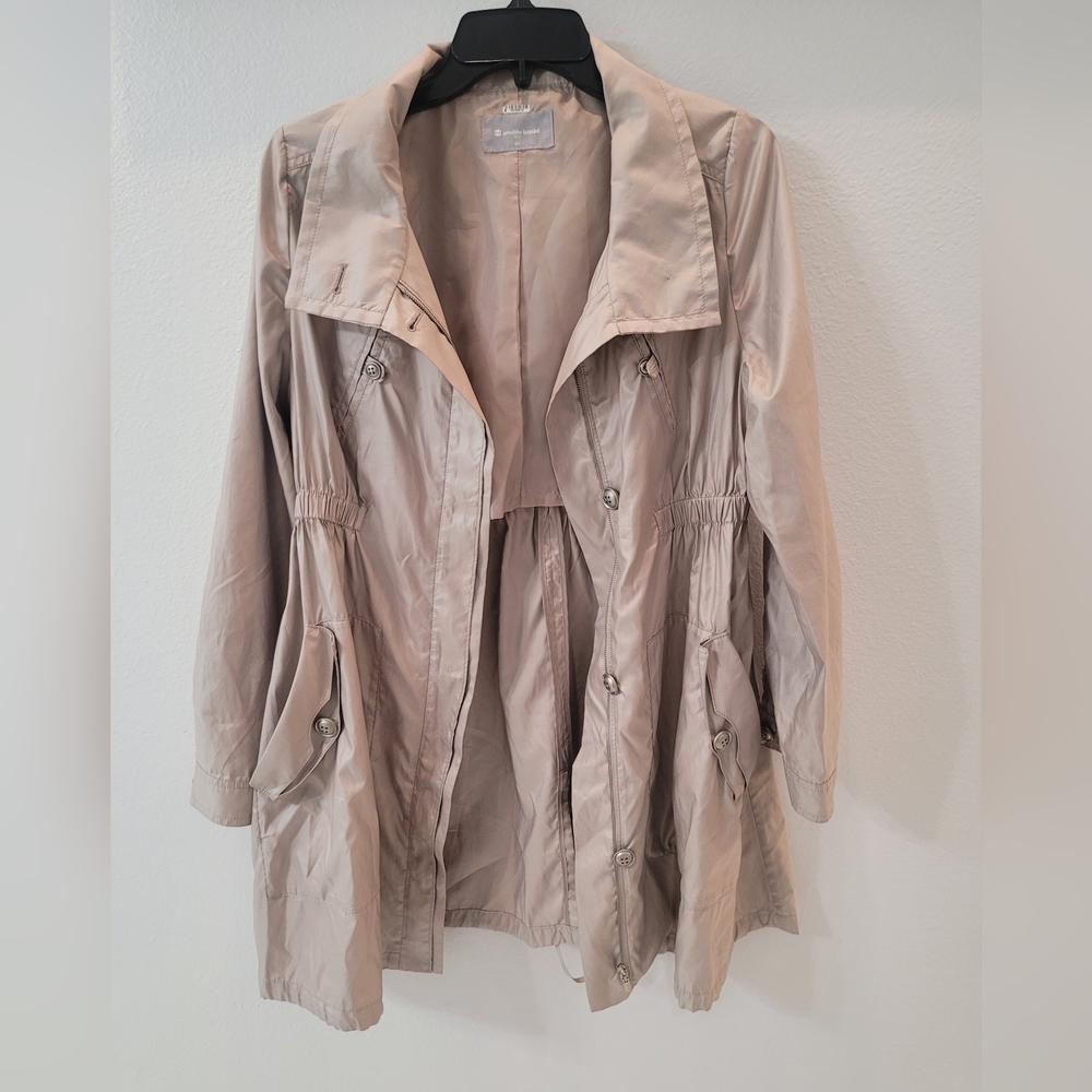 Arnaldo Bassini Italy Women's Light Tan Trench Coat Size S